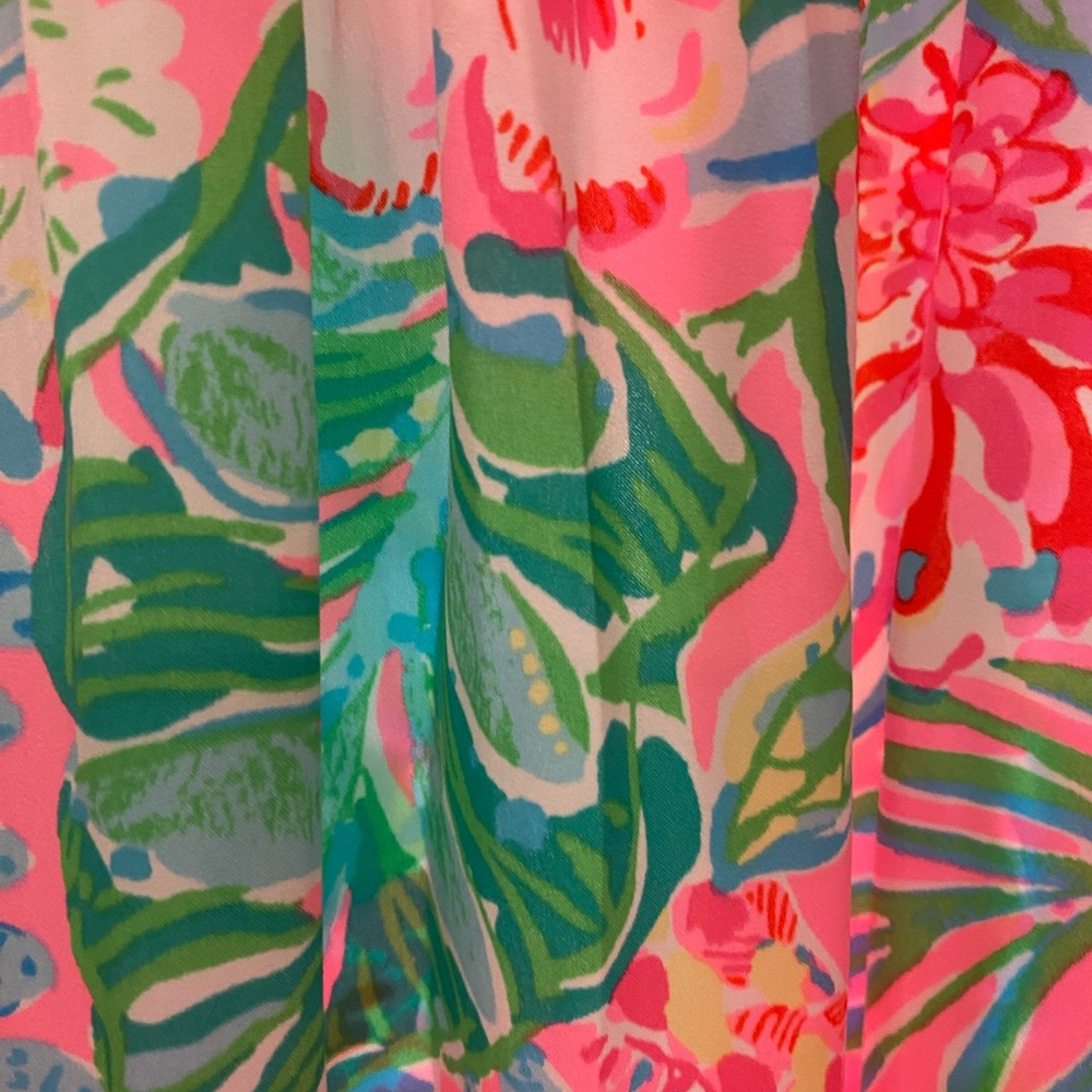 Lilly Pillitzer Floral Puff Sleeve Nap Dress - Picture 3 of 5